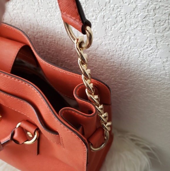 Michael Kors Hamilton Saffiano Tote in Clementine - Picture 7 of 7